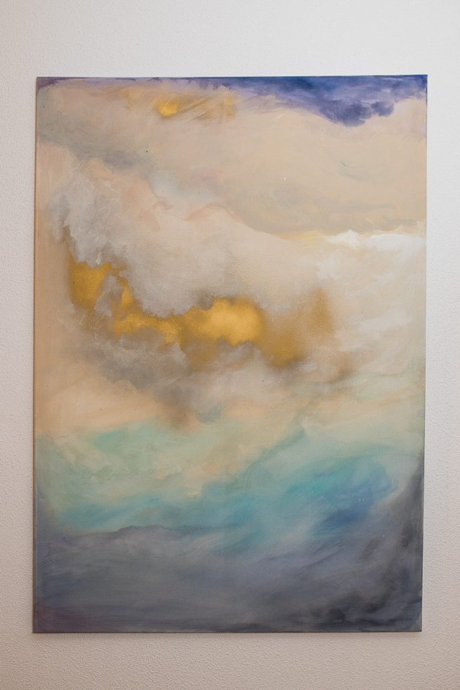 Abstraktes Gemälde "Wolke7" (Vollansicht) - Shop Treffpunkt Goldene Mitte