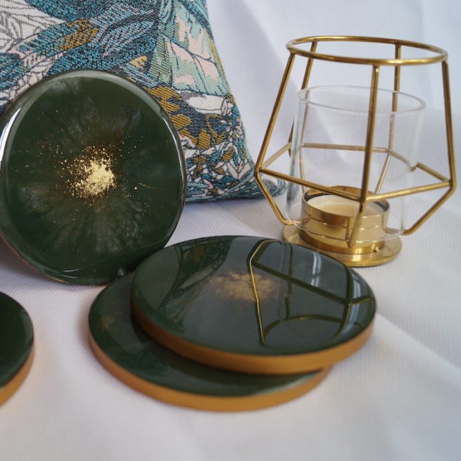 Runde Untersetzer "Kaleidoskop" (Detail 2) - Shop Treffpunkt Goldene Mitte