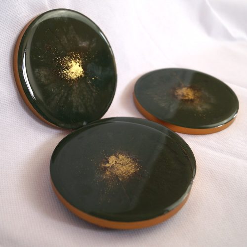 Runde Untersetzer "Kaleidoskop" - Shop Treffpunkt Goldene Mitte